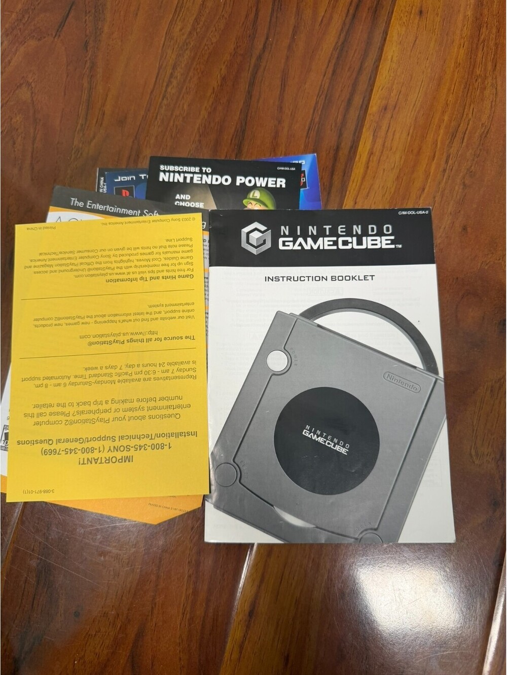 Nintendo GameCube System Manual Booklet Insert Lot